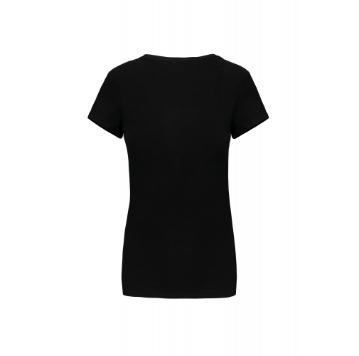 black Camiseta con elastano mujer