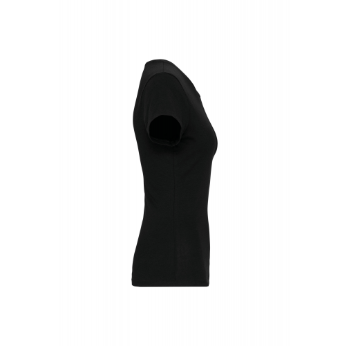 black Camiseta con elastano mujer