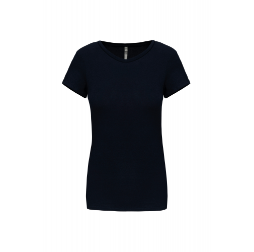navy Camiseta con elastano mujer