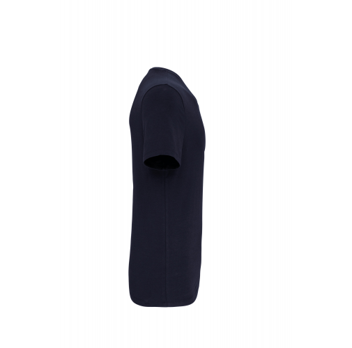 navy Camiseta con elastano cuello de pico hombre