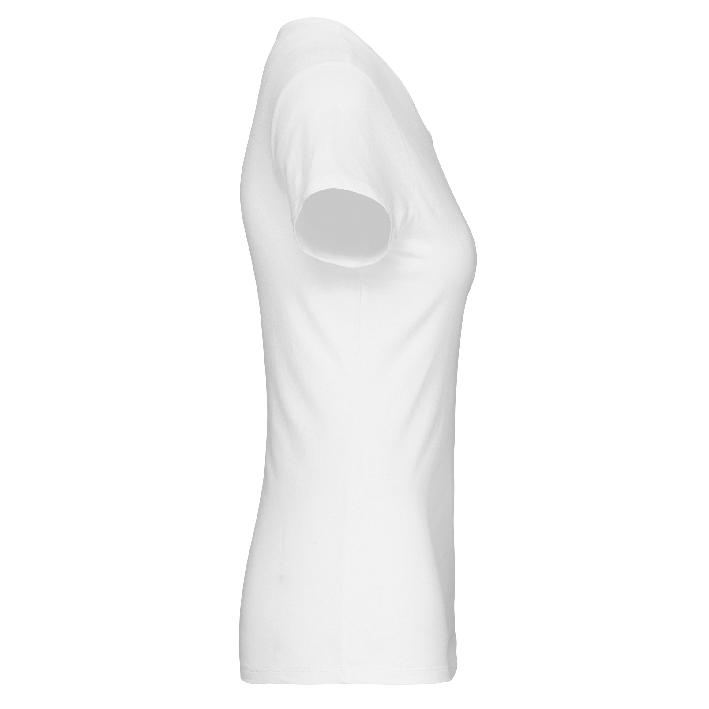 Camiseta con elastano cuello de pico mujer