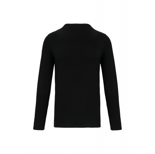 black Camiseta con elastano manga larga hombre