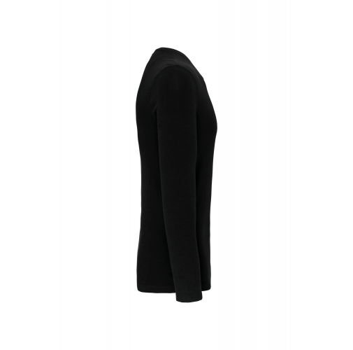 black Camiseta con elastano manga larga hombre