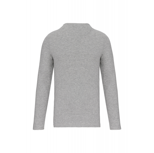 light grey heather Camiseta con elastano manga larga hombre