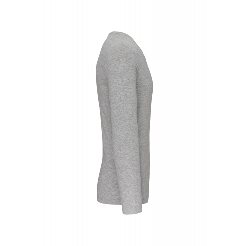 light grey heather Camiseta con elastano manga larga hombre