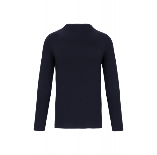 navy Camiseta con elastano manga larga hombre