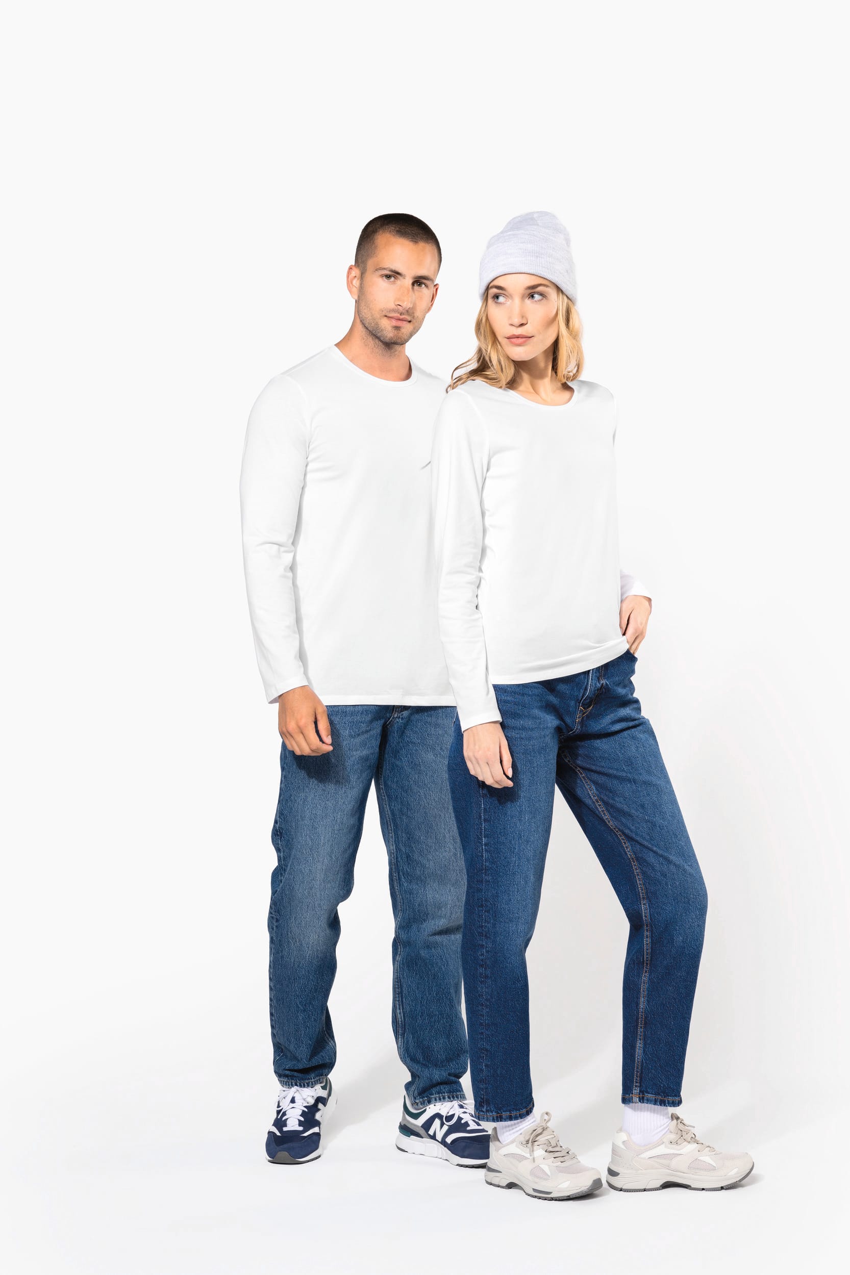 Camiseta con elastano manga larga mujer