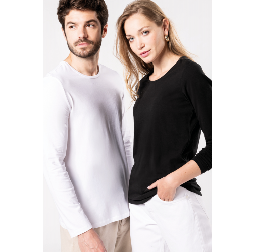 Camiseta con elastano manga larga mujer