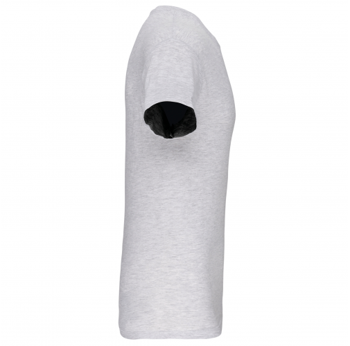 ash heather Camiseta BIO150 IC cuello de pico hombre