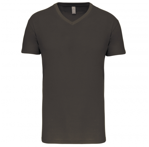 dark grey Camiseta BIO150 IC cuello de pico hombre