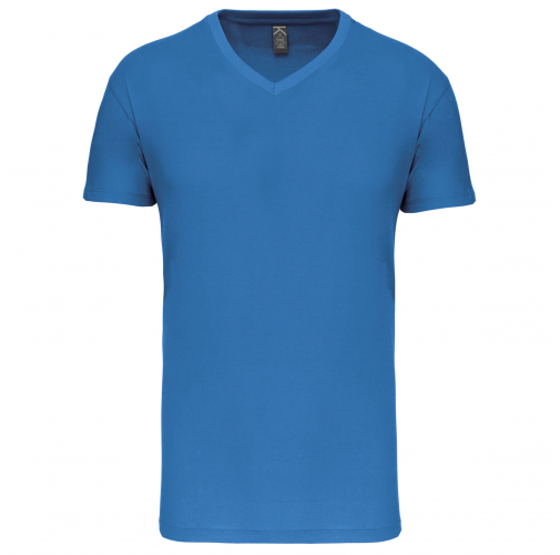 light royal blue Camiseta BIO150 IC cuello de pico hombre
