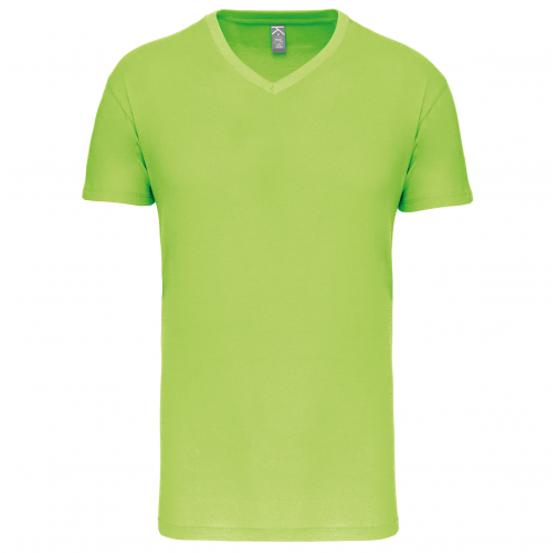 lime Camiseta BIO150 IC cuello de pico hombre