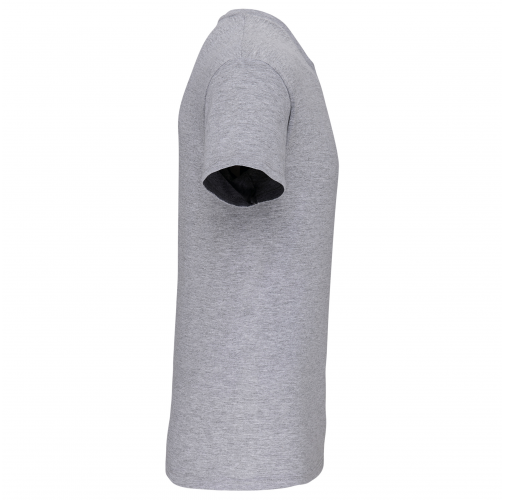 oxford grey Camiseta BIO150 IC cuello de pico hombre