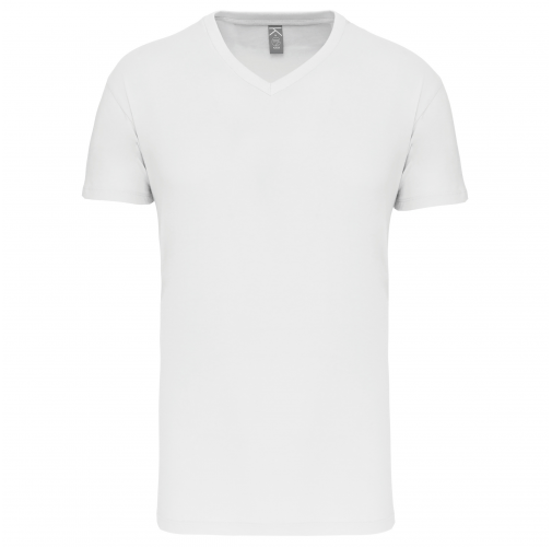 white Camiseta BIO150 IC cuello de pico hombre