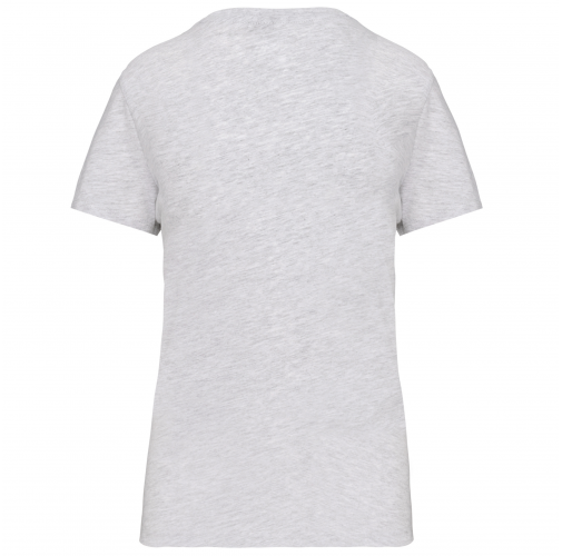 ash heather Camiseta BIO150 IC cuello de pico mujer
