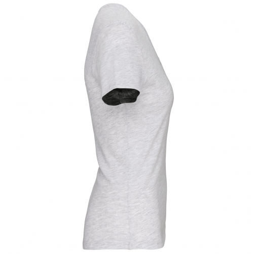 ash heather Camiseta BIO150 IC cuello de pico mujer