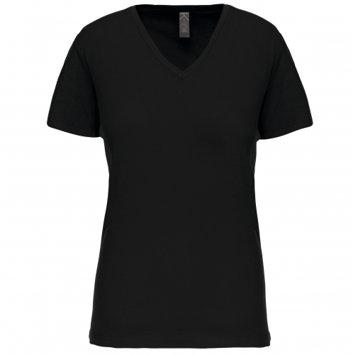 black Camiseta BIO150 IC cuello de pico mujer