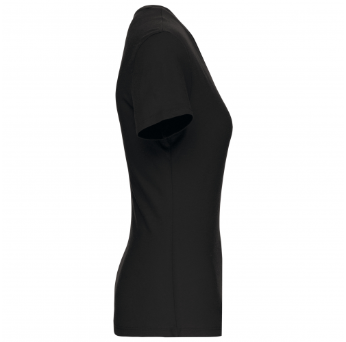 black Camiseta BIO150 IC cuello de pico mujer
