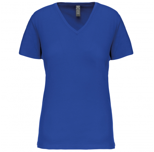 light royal blue Camiseta BIO150 IC cuello de pico mujer