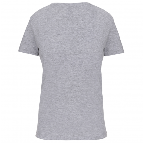 oxford grey Camiseta BIO150 IC cuello de pico mujer
