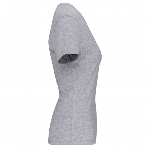oxford grey Camiseta BIO150 IC cuello de pico mujer
