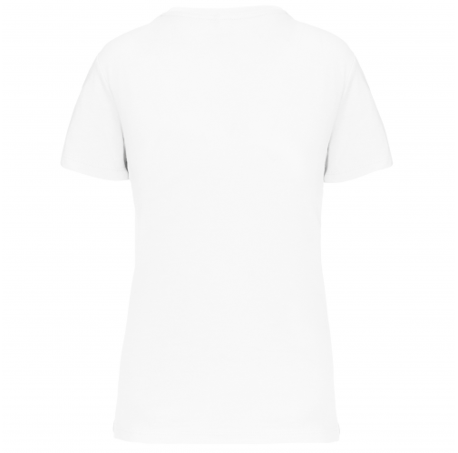 white Camiseta BIO150 IC cuello de pico mujer