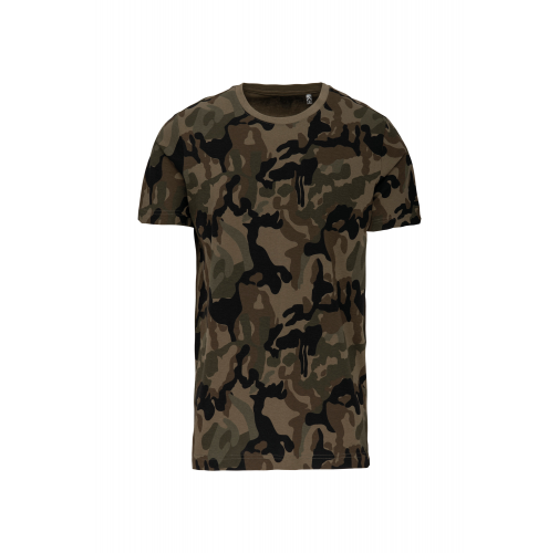 olive camouflage Camiseta camuflaje hombre