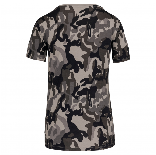 grey camouflage Camiseta camuflaje mujer