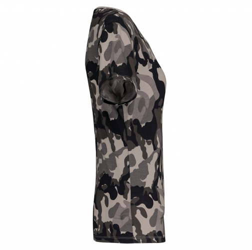 grey camouflage Camiseta camuflaje mujer