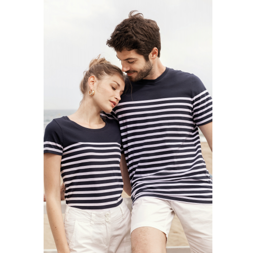 Camiseta marinera algodón orgánico mujer