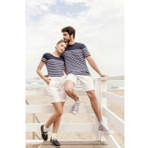 Camiseta marinera algodón orgánico mujer