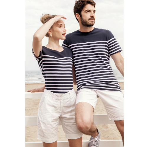 Camiseta marinera algodón orgánico mujer