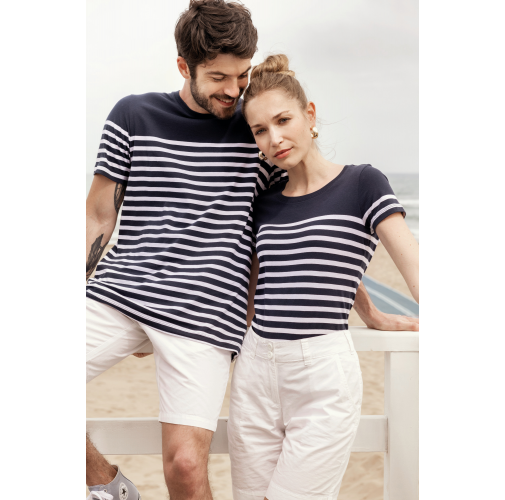 Camiseta marinera algodón orgánico mujer