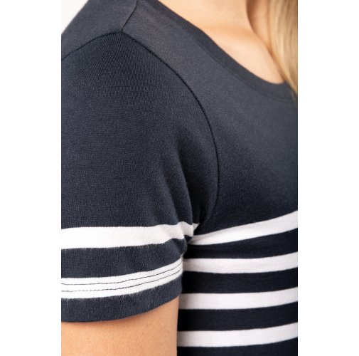 Camiseta marinera algodón orgánico mujer