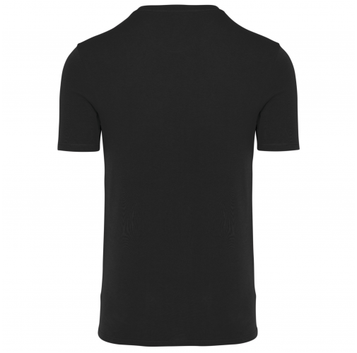 black Camiseta cuello redondo y manga corta unisex