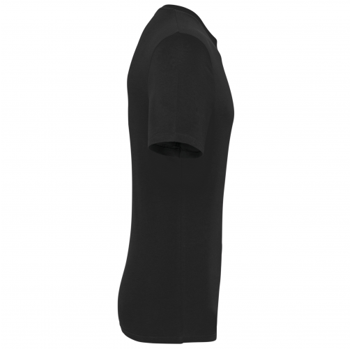 black Camiseta cuello redondo y manga corta unisex