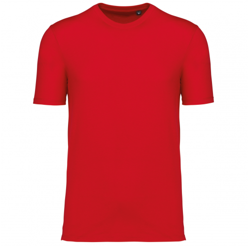 red Camiseta cuello redondo y manga corta unisex