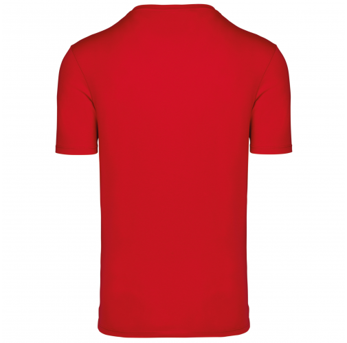 red Camiseta cuello redondo y manga corta unisex