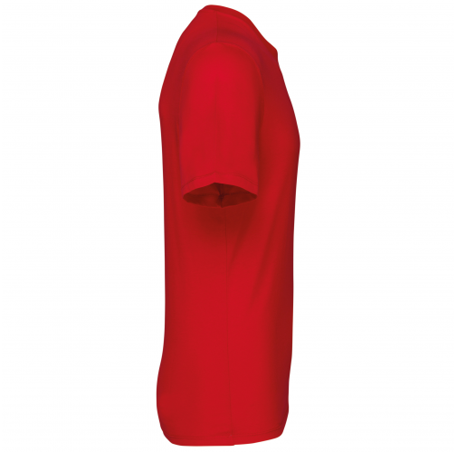 red Camiseta cuello redondo y manga corta unisex