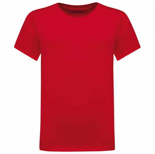red Camiseta cuello redondo infantil
