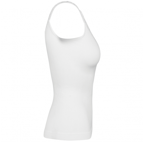 white Top tirantes ecorresponsable sin costuras y encaje