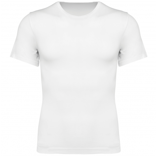 white Camiseta ecorresponsable de segunda piel manga corta hombre
