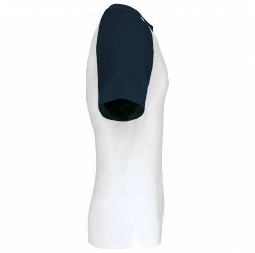 white / navy Baseball - camiseta bicolor manga corta hombre