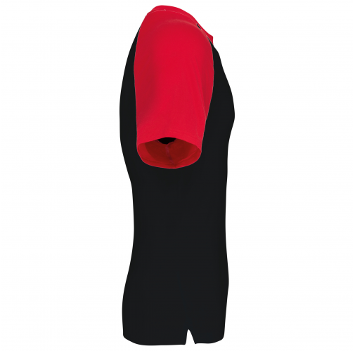 black / red Baseball - camiseta bicolor manga corta hombre
