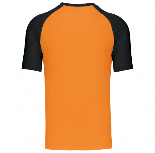 orange / black Baseball - camiseta bicolor manga corta hombre