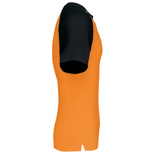 orange / black Baseball - camiseta bicolor manga corta hombre