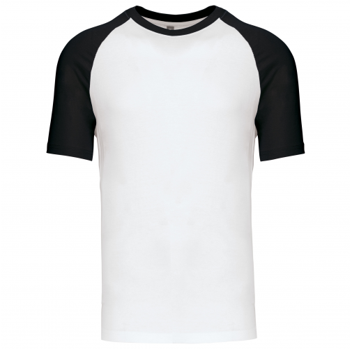 white / black Baseball - camiseta bicolor manga corta hombre