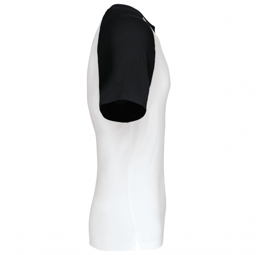 white / black Baseball - camiseta bicolor manga corta hombre
