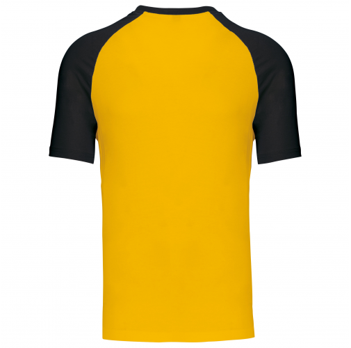 yellow / black Baseball - camiseta bicolor manga corta hombre
