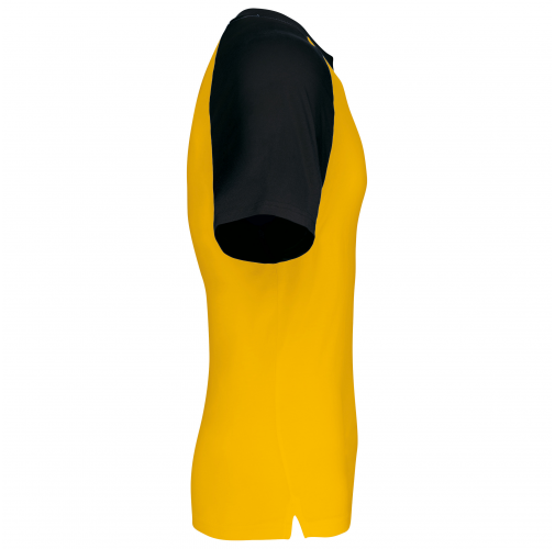 yellow / black Baseball - camiseta bicolor manga corta hombre